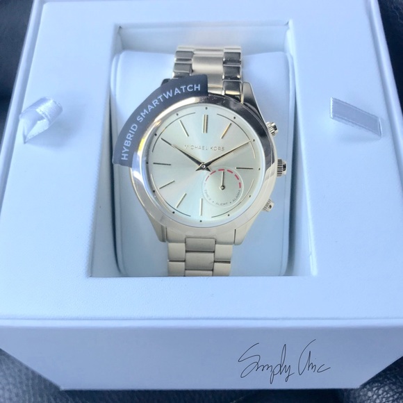 New Michael Kors gold tone hybrid smartwatch - Picture 3 of 8